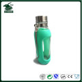 BPA free Food grade glass bottle with silicone sleeve